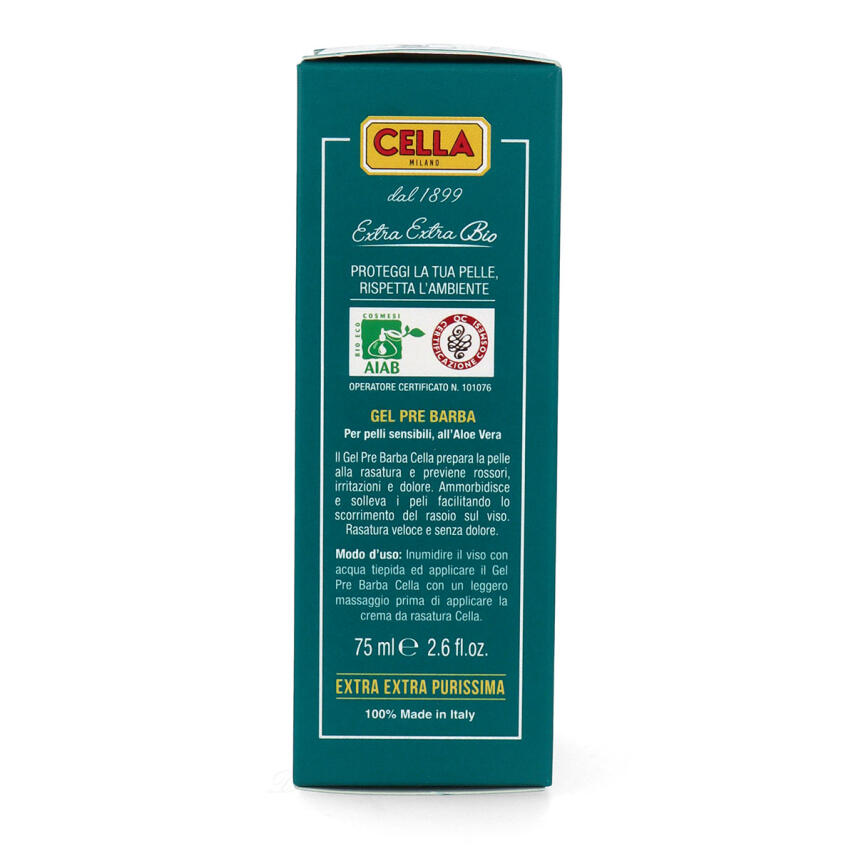 Cella BIO Pre Shave Gel mit Aloe vera 75 ml