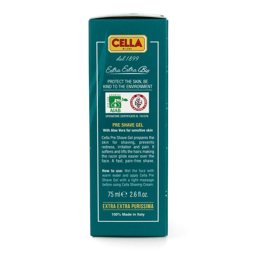 Cella BIO Pre Shave Gel mit Aloe vera 75 ml