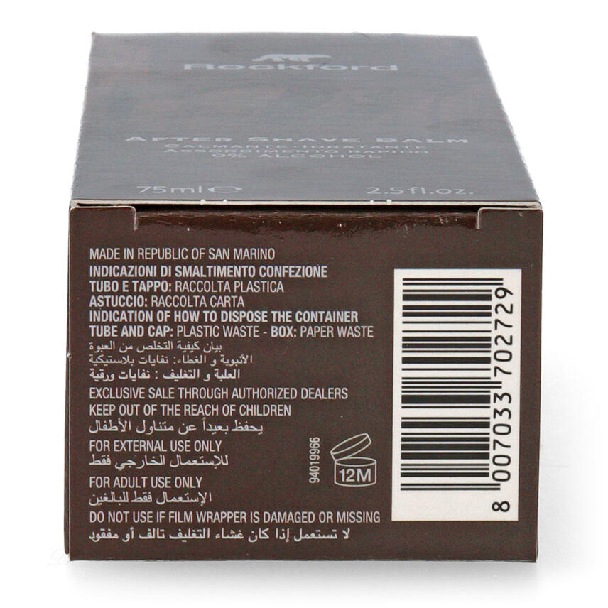 Rockford Classic After Shave Balsam ohne Alkohol 75 ml