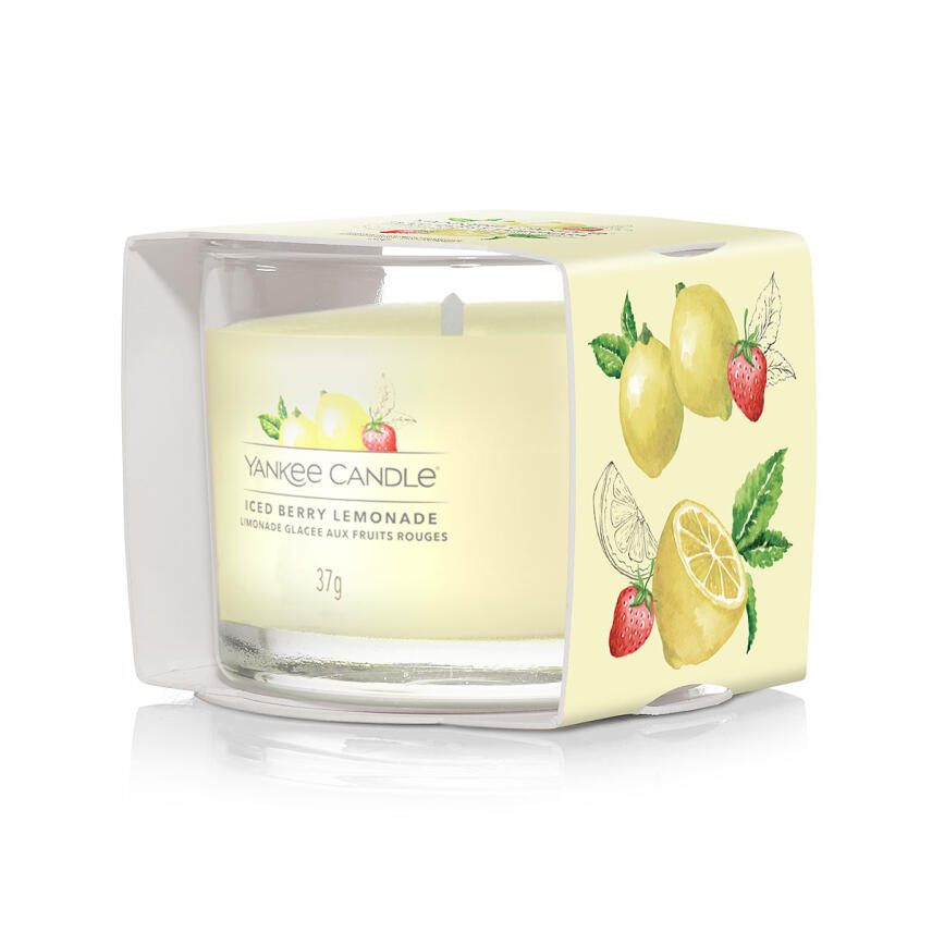 Yankee Candle Iced Berry Lemonade Votivkerze im Glas 37 g