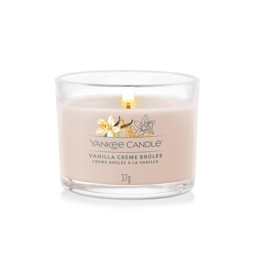 Yankee Candle Vanilla Cr&egrave;me Br&ucirc;l&eacute;e Votivkerze im Glas 37 g