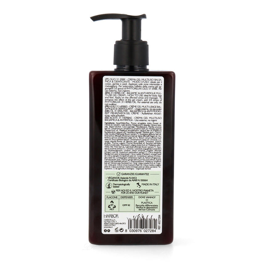 Phytorelax Olio 31 Erbe Gel Creme Multiuse 250 ml