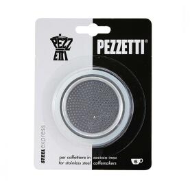 Pezzetti 2x Ersatzdichtung Silikon + 1x Filter für...