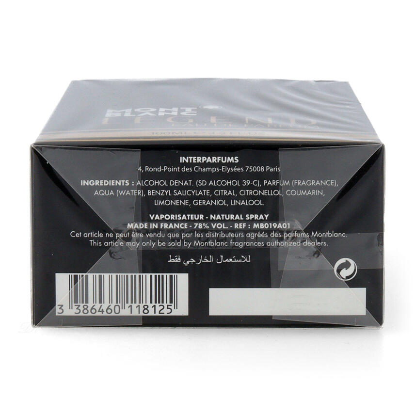 Mont Blanc Legend Eau de Parfum f&uuml;r Herren 100 ml