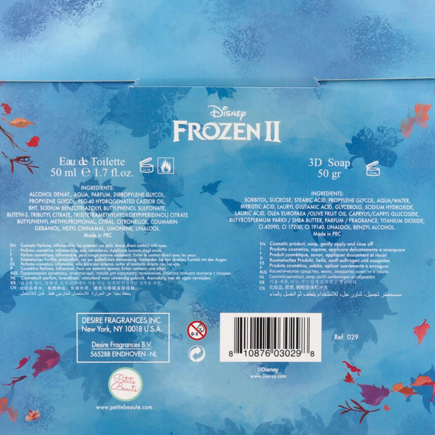 Petite Beaute Geschenkset Frozen 2 Elsa Eau de Toilette 50 ml &amp; Seife 50 g