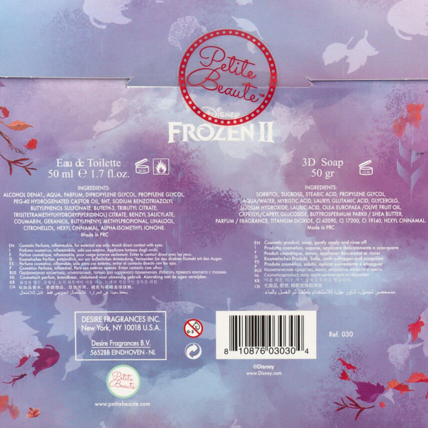 Petite Beaute Geschenkset Frozen 2 Anna Eau de Toilette 50 ml &amp; Seife 50 g