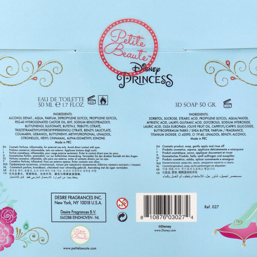 Petite Beaute Geschenkset Cinderella Eau de Toilette 50 ml &amp; Seife 50 g