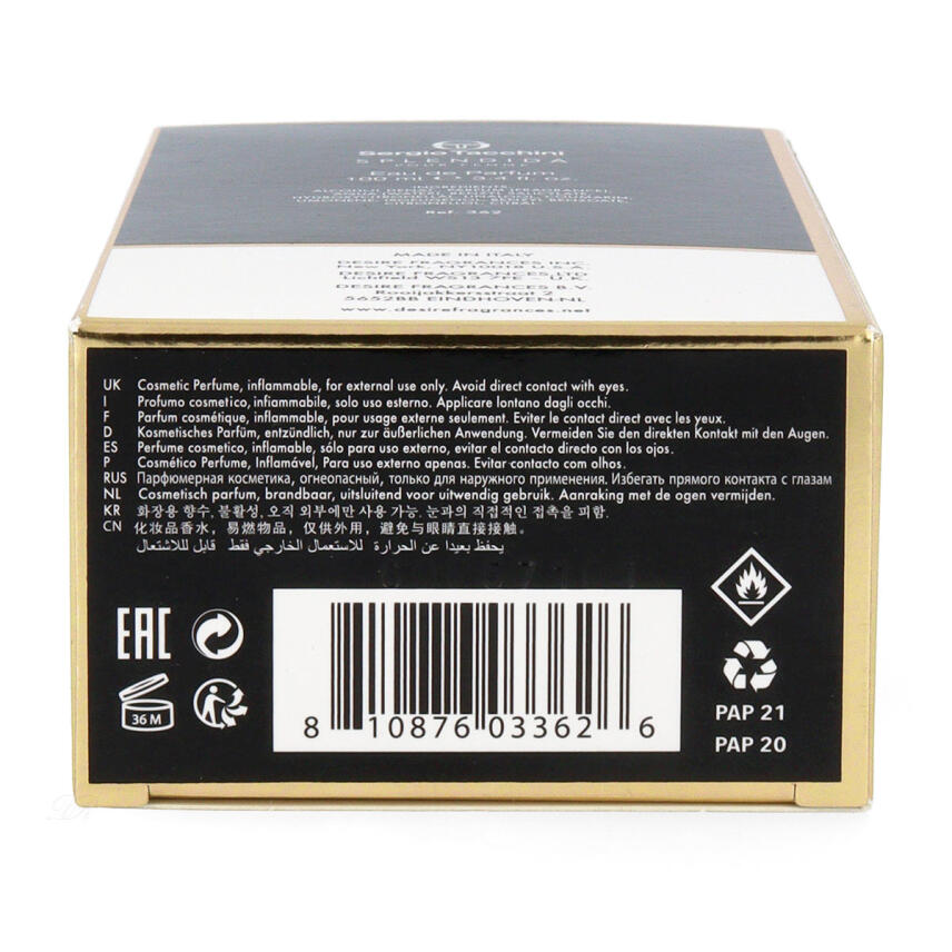 Sergio Tacchini Splendida Eau de Parfum f&uuml;r Damen 100 ml vapo