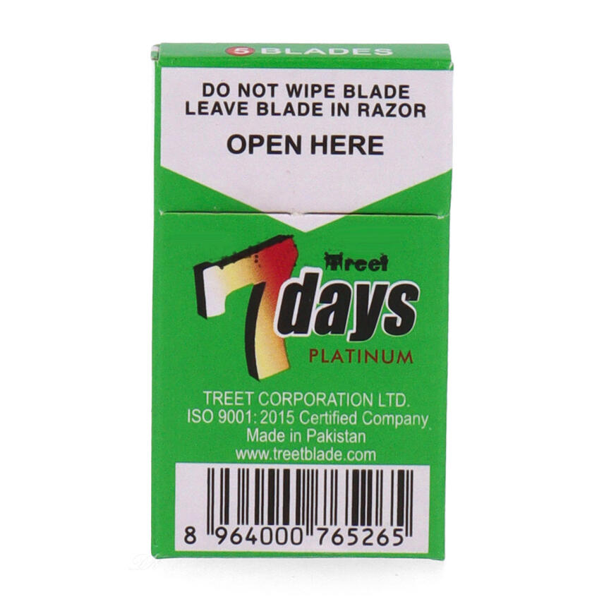 Treet 7 days Platinum Rasierklingen Packungsinhalt 5 St&uuml;ck