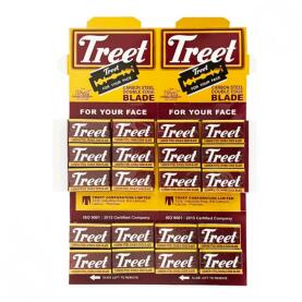 Treet Carbon Steel Double Edge razor blades 20 x 10 = 200 pc