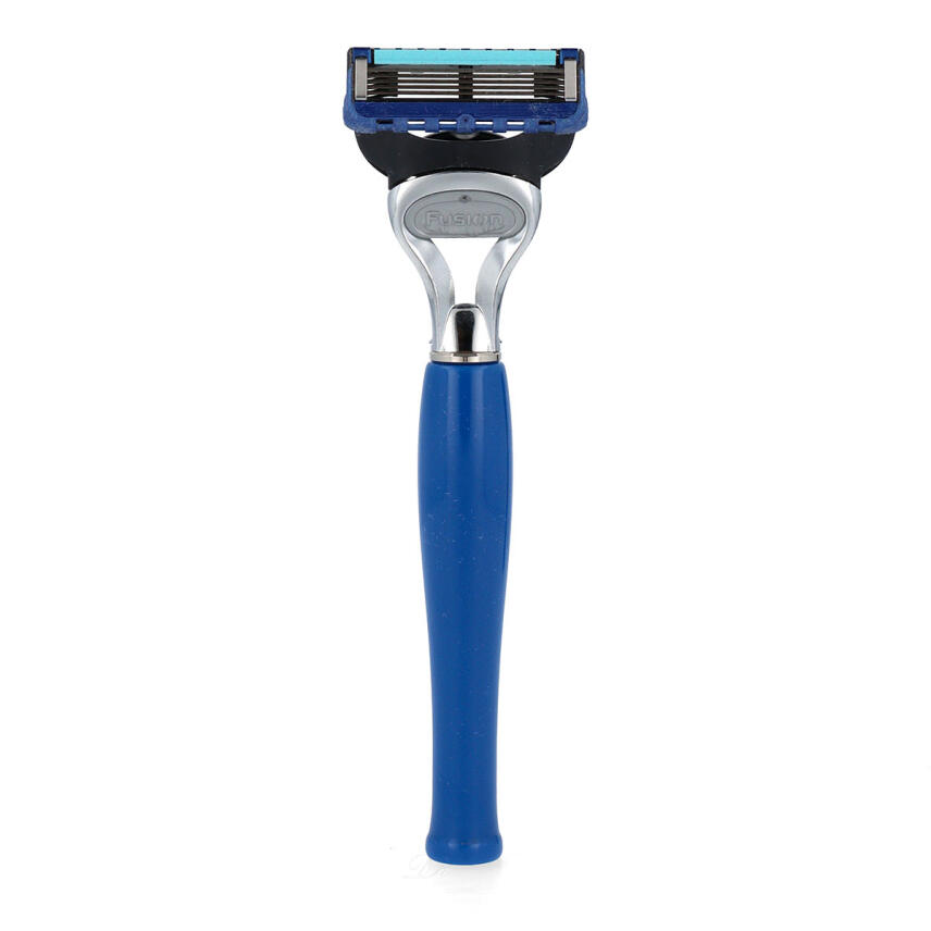 Omega Rasierset F6571.2 Pinsel Dachshaar + Rasierer Blau