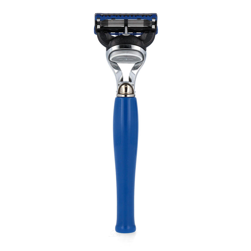 Omega Rasierset F6571.2 Pinsel Dachshaar + Rasierer Blau
