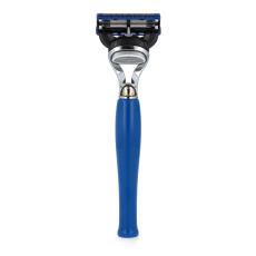 Omega Rasierset F6571.2 Pinsel Dachshaar + Rasierer Blau