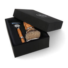 Omega Set F6831.6 Rasierpinsel Dachshaar + Rasierer + St&auml;nder