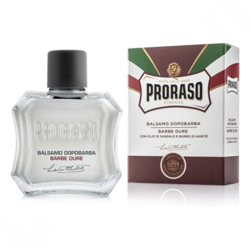 PRORASO Barbe dure After Shave Balsam ohne Alkohol 100 ml - Rot
