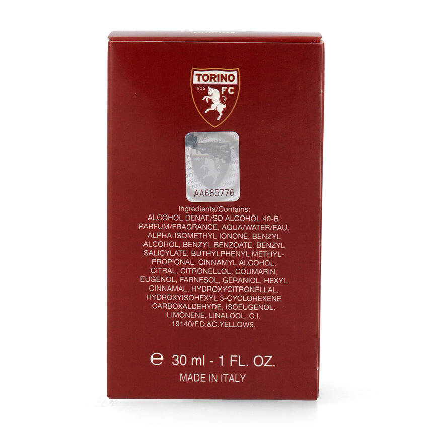 Torino FC 1906 Eau de Toilette f&uuml;r Herren 30 ml vapo