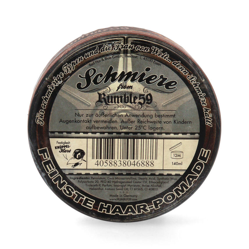Rumble 59 Schmiere Pomade Movie Special Edition The Wanderers Kn&uuml;ppelhart 140 ml