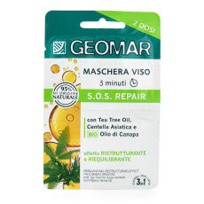 GEOMAR SOS Repair Gesichtsmaske mit Teebaum&ouml;l und Hanf&ouml;l 2x7,5ml