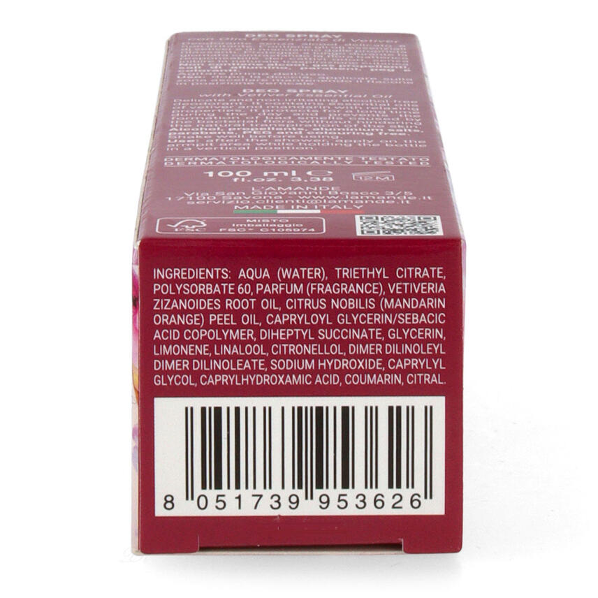 LAmande Gemme Rosse Deo Spray 100 ml ohne Alkohol