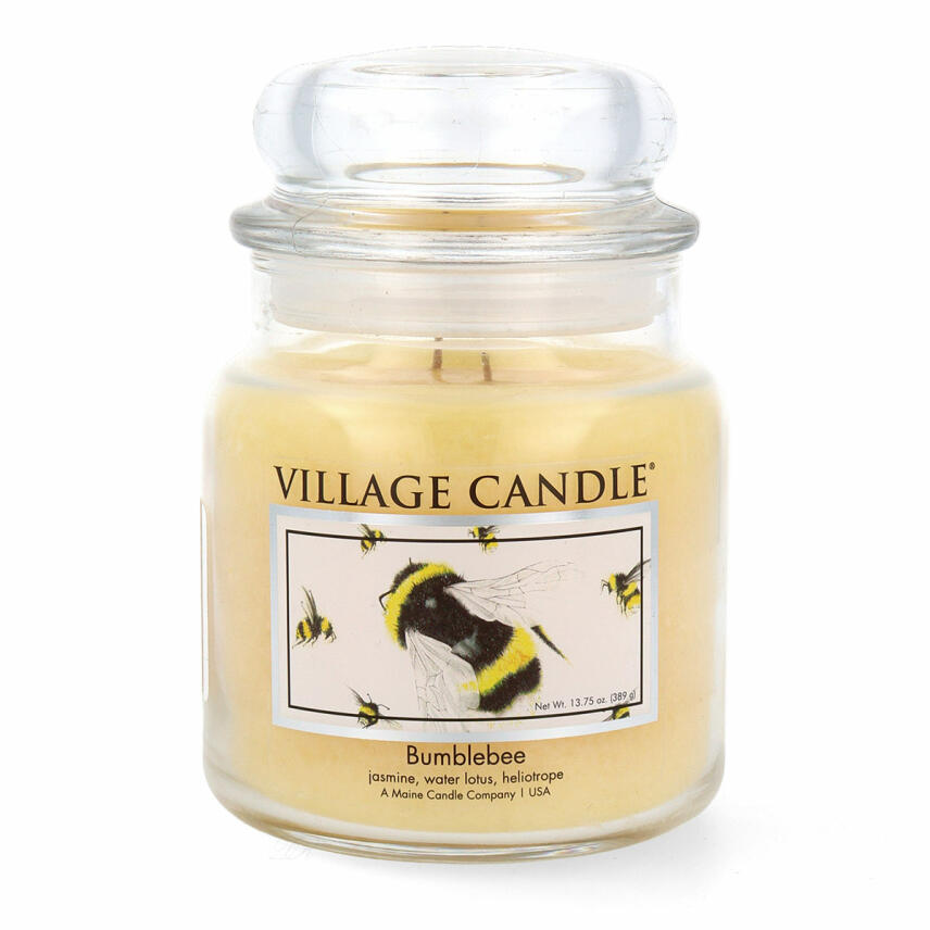 Village Candle Gardeners Friends Bumblebee Duftkerze Mittleres Glas 389 g