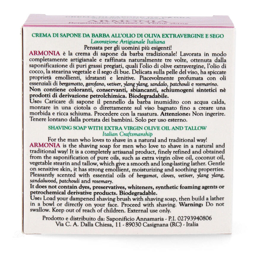 Saponificio Annamaria Armonia Rasierseife 125ml