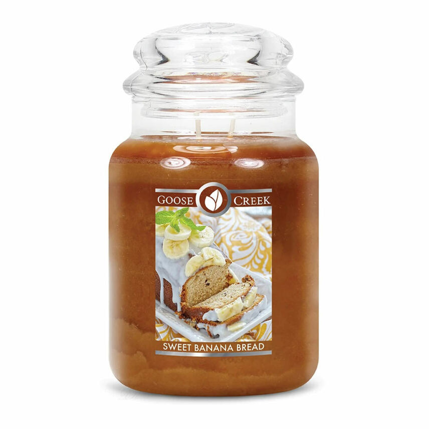 Goose Creek Candle Sweet Banana Bread 2-Wick Scented Candle Large Jar