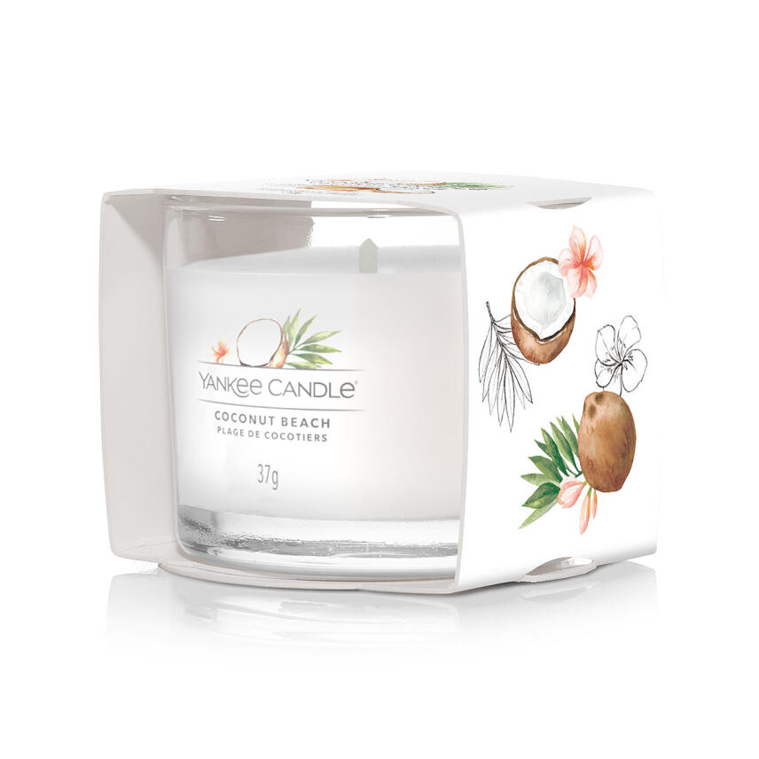 Yankee Candle Coconut Beach Votivkerze im Glas 37 g