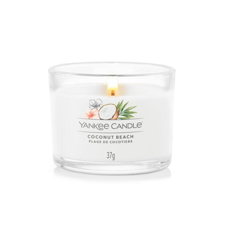 Yankee Candle Coconut Beach Votivkerze im Glas 37 g