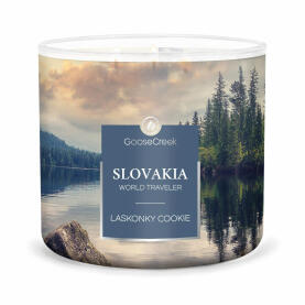 Goose Creek Candle Slovakia Laskonky Cookie - World Traveler Collection 3-Docht Duftkerze 411 g