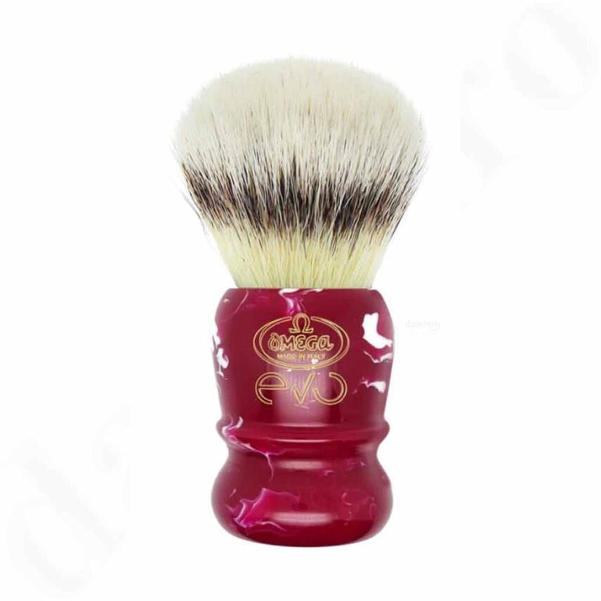 Omega Rasierpinsel EVO E1889 Special Cardinal Synthetische Faser