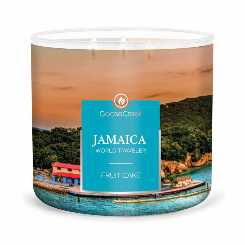 Goose Creek Candle Jamaica Fruit Cake - World Traveler Collection 3-Docht Duftkerze 411 g