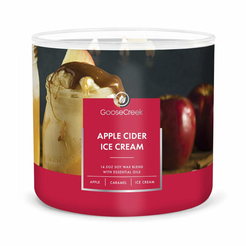 Goose Creek Candle Apple Cider Ice Cream 3-Docht Duftkerze 411 g