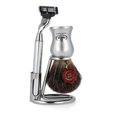 Omega Set M6229.6 Rasierpinsel Dachs Stockzupf Pure...