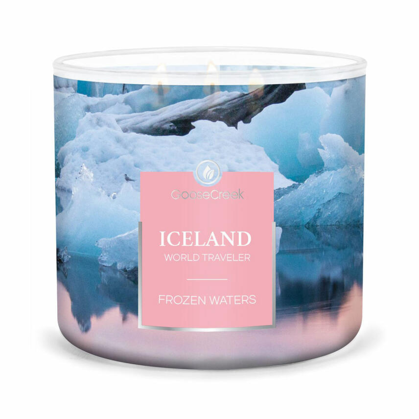 Goose Creek Candle Iceland Frozen Waters - World Traveler Collection 3-Docht Duftkerze 411 g