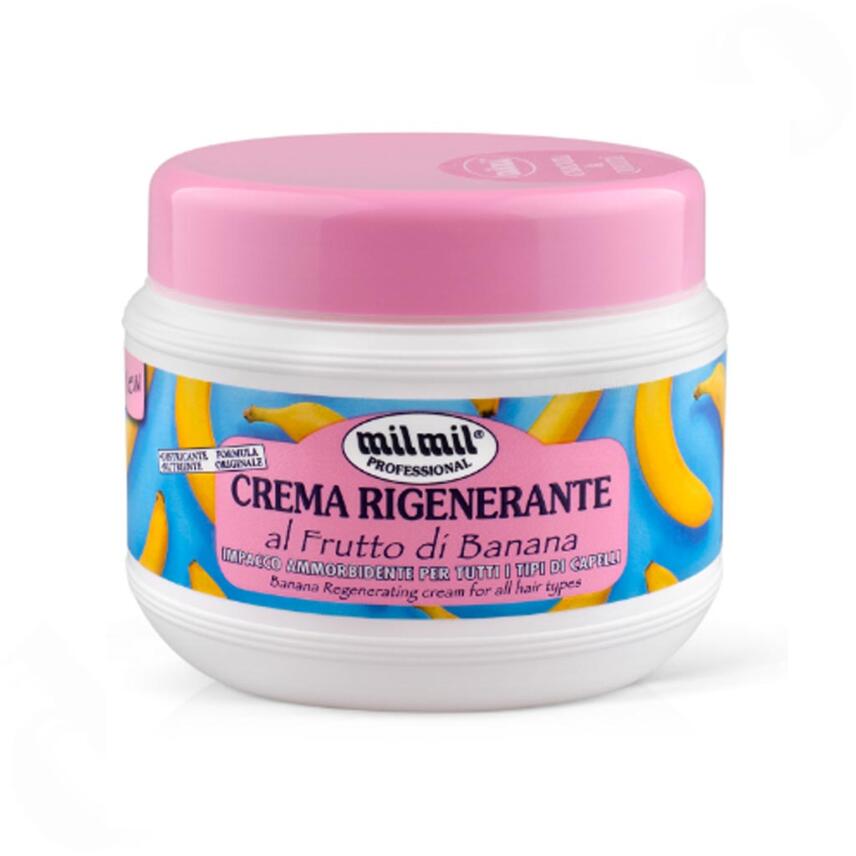 milmil Crema Rigenerante Haarmaske Banane 500 ml