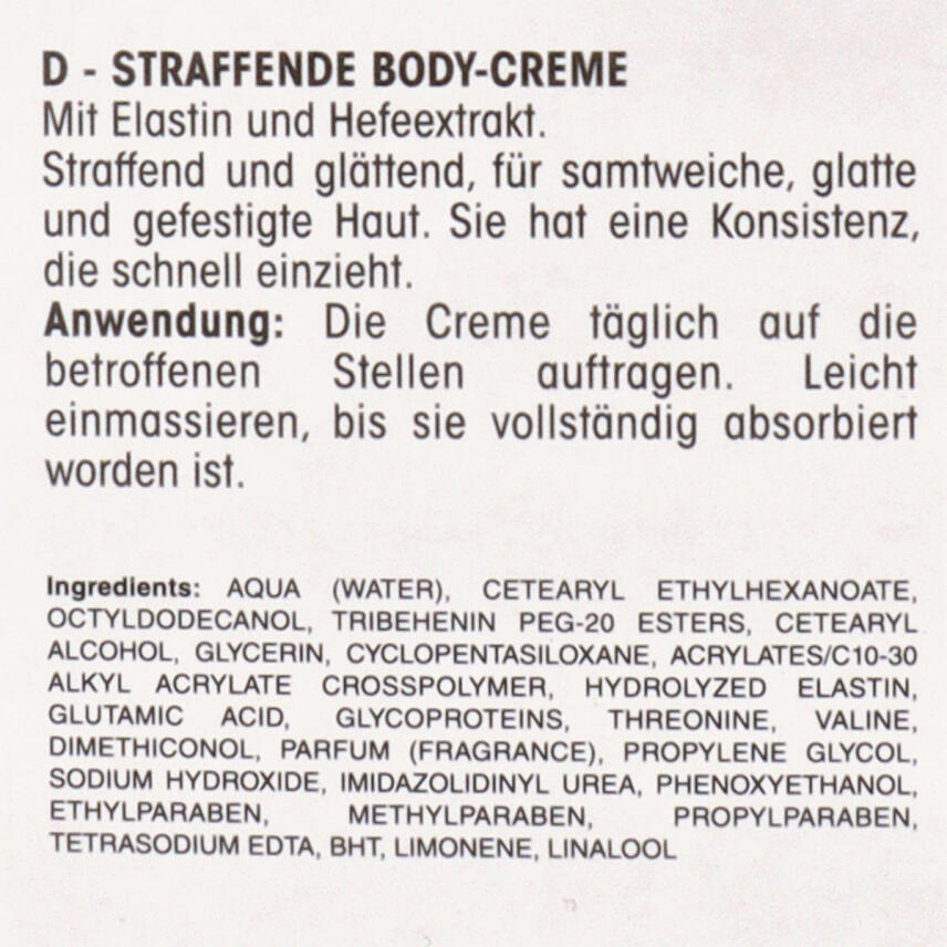 M&uuml;ster &amp; Dikson Benexere Straffende K&ouml;rpercreme 15C 250 ml