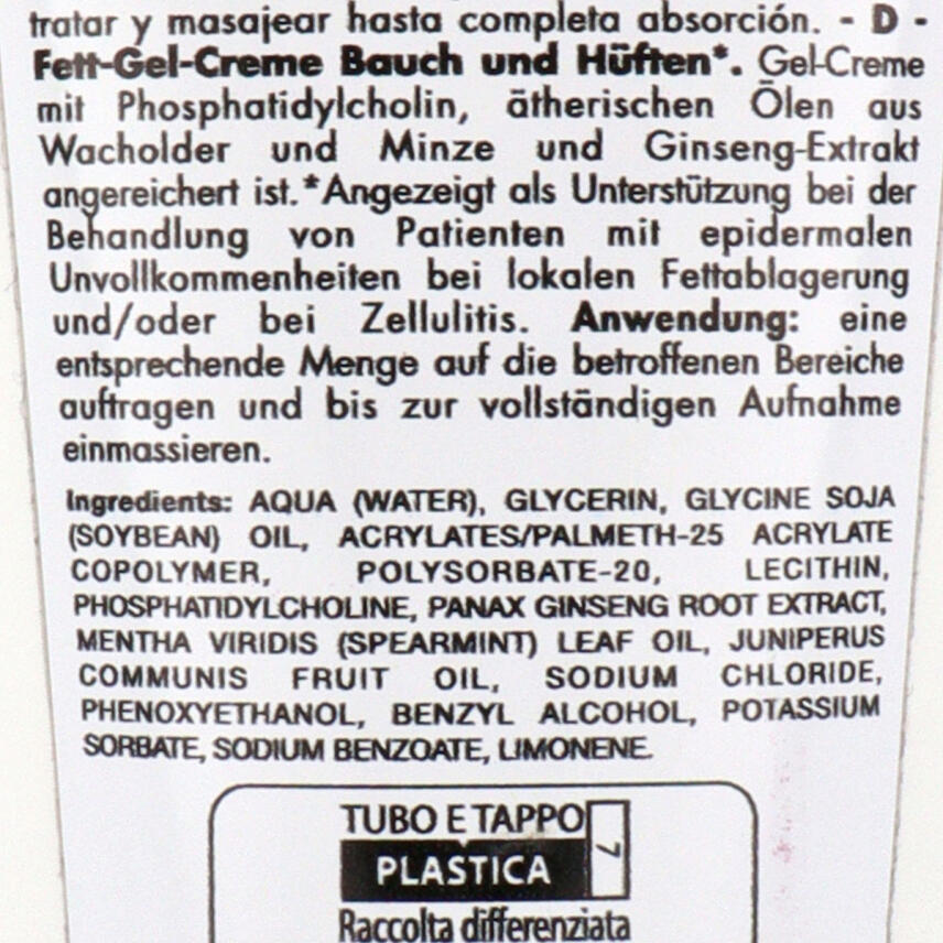 M&uuml;ster &amp; Dikson Benexere Creme Anti Fettpolster Creme 47C 220 ml
