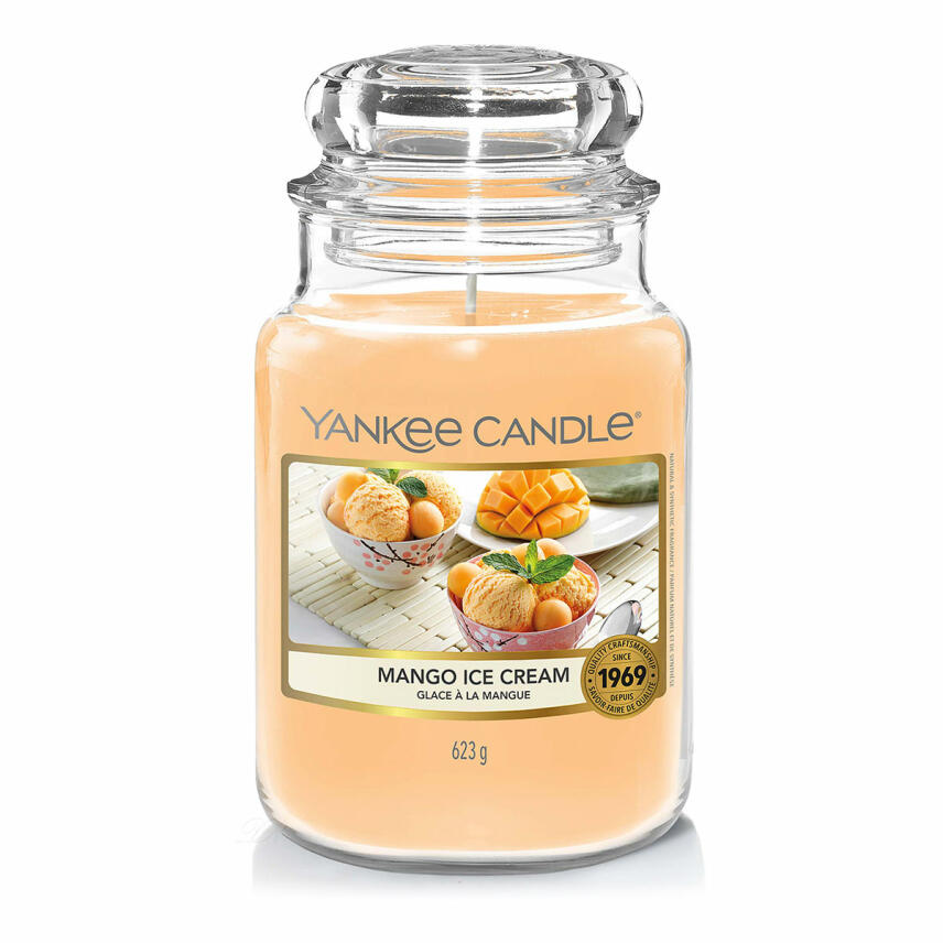 Yankee Candle Mango Ice Cream Duftkerze Gro&szlig;es Glas 623 g