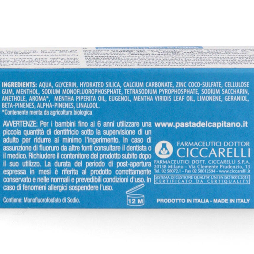 Pasta del Capitano Zahnpasta Placca E Carie 100 ml