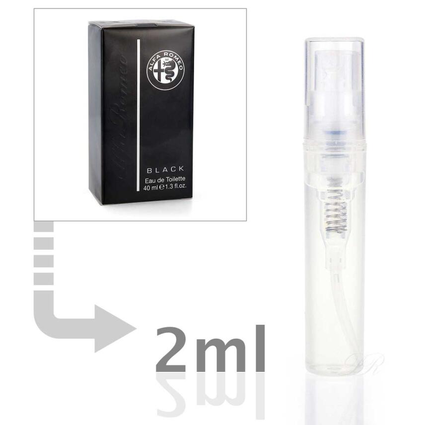 Alfa Romeo Black Eau de Toilette f&uuml;r Herren 2 ml - Probe