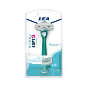 LEA Women Soft Sensitive 3 Klingen System Rasierer 1 st.