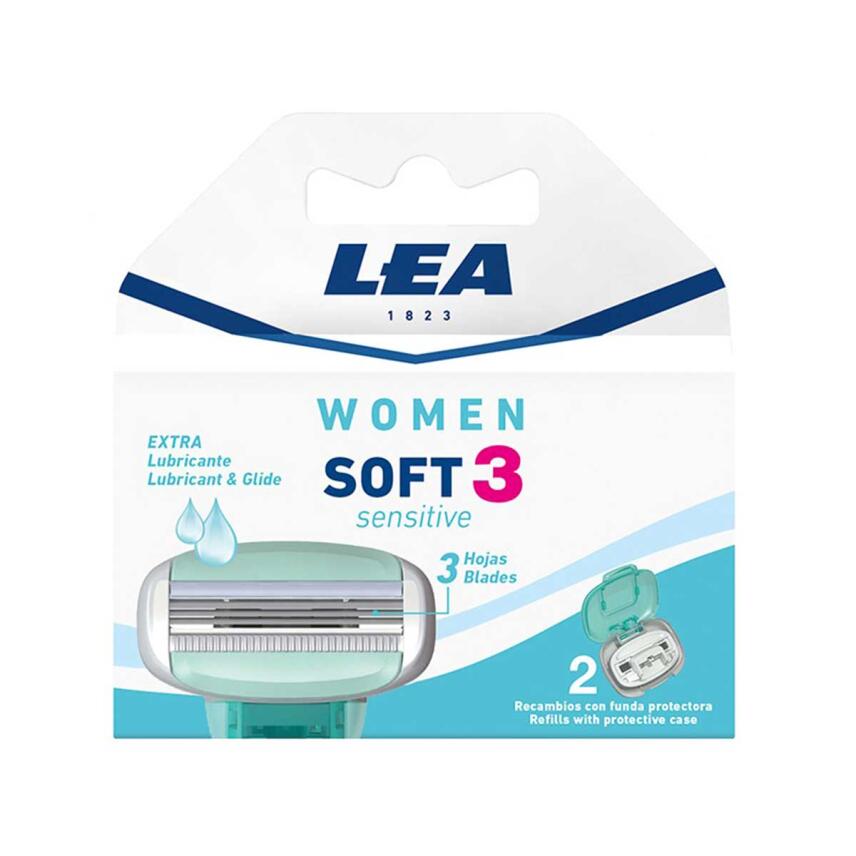 LEA Women Soft Sensitive 3 Klingen System Rasierklingen 2 St.