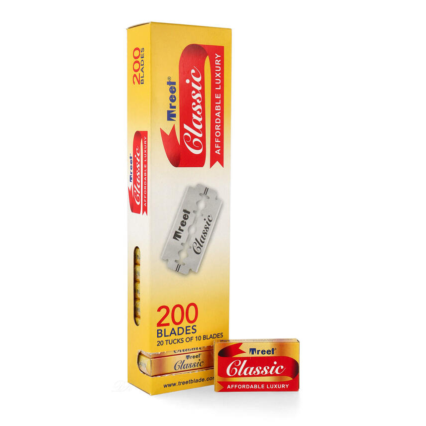 Treet classic Double Edge Rasierklingen Packungsinhalt 20x 10 = 200 St&uuml;ck