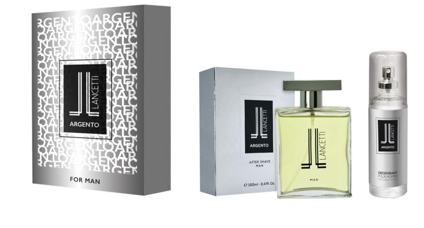 Lancetti Argento Silver Set After Shave 100 ml &amp; Deorant 120 ml