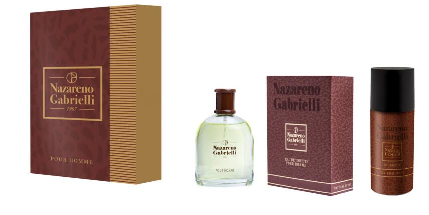 Nazareno Gabrielli Geschenkset Herren Eau de Toilette 100 ml + deo 150 ml