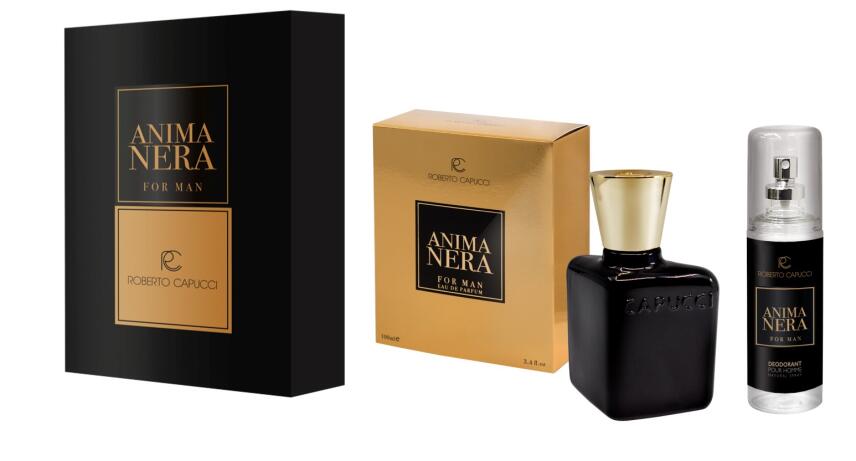 Capucci Anima Nera Uomo Geschenkset Eau de Parfum 100 ml + Deo 120 ml