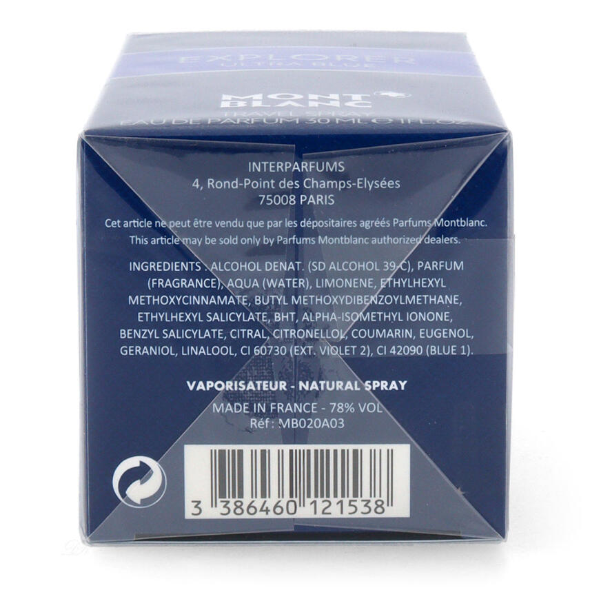 Mont Blanc Explorer Ultra Blue Eau de Parfum f&uuml;r Herren 30 ml