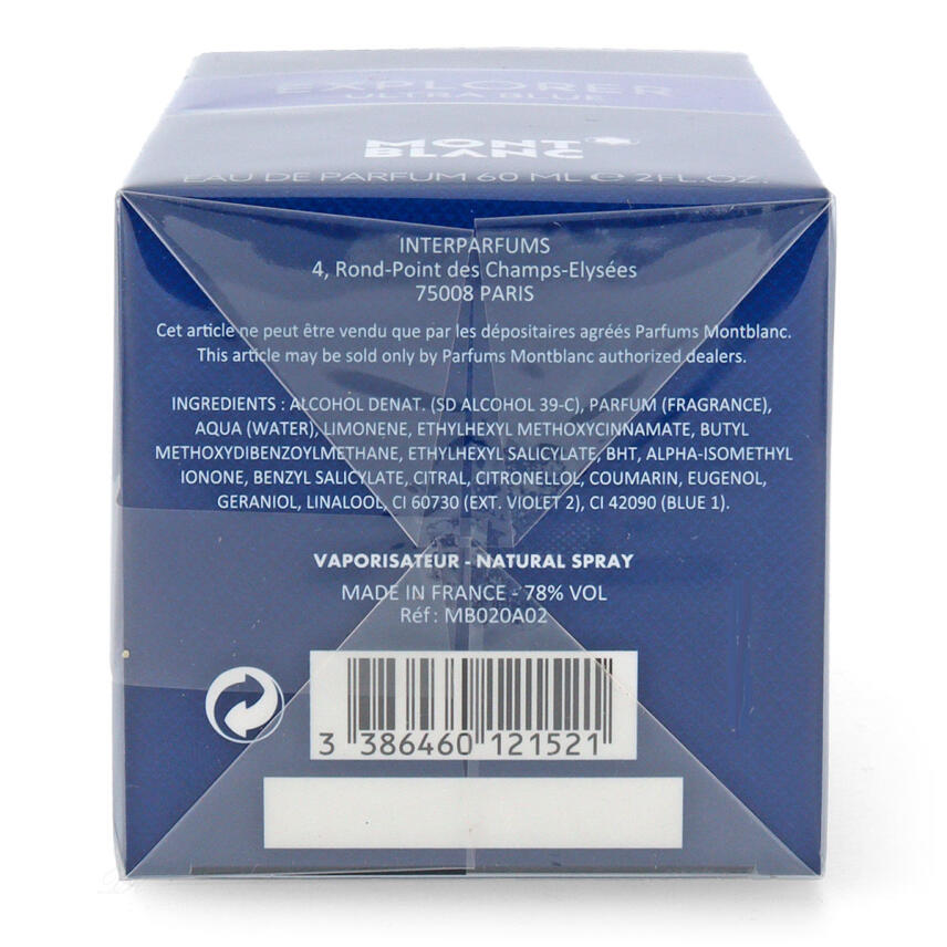 Mont Blanc Explorer Ultra Blue Eau de Parfum f&uuml;r Herren 60 ml
