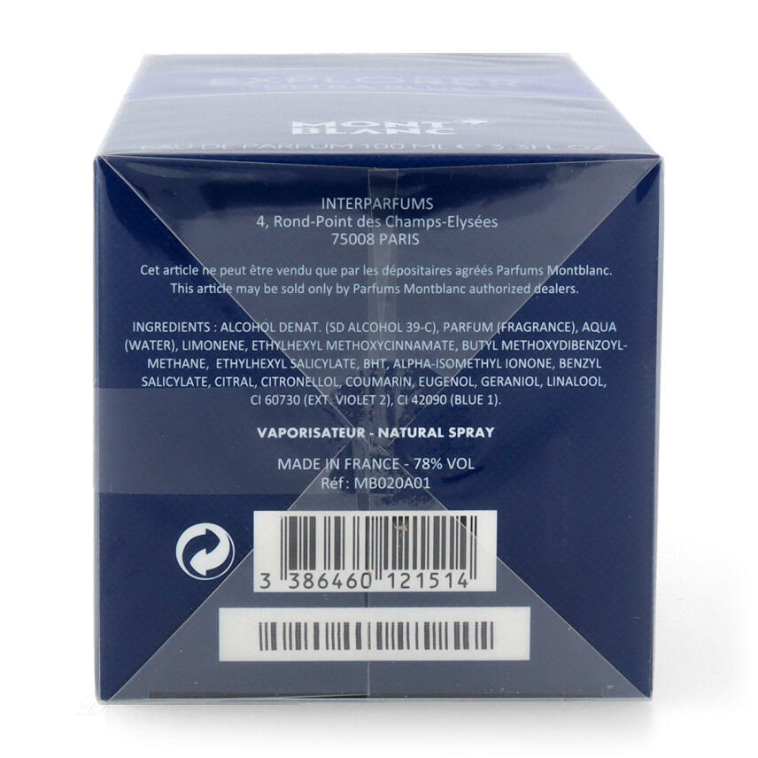 Mont Blanc Explorer Ultra Blue Eau de Parfum f&uuml;r Herren 100 ml
