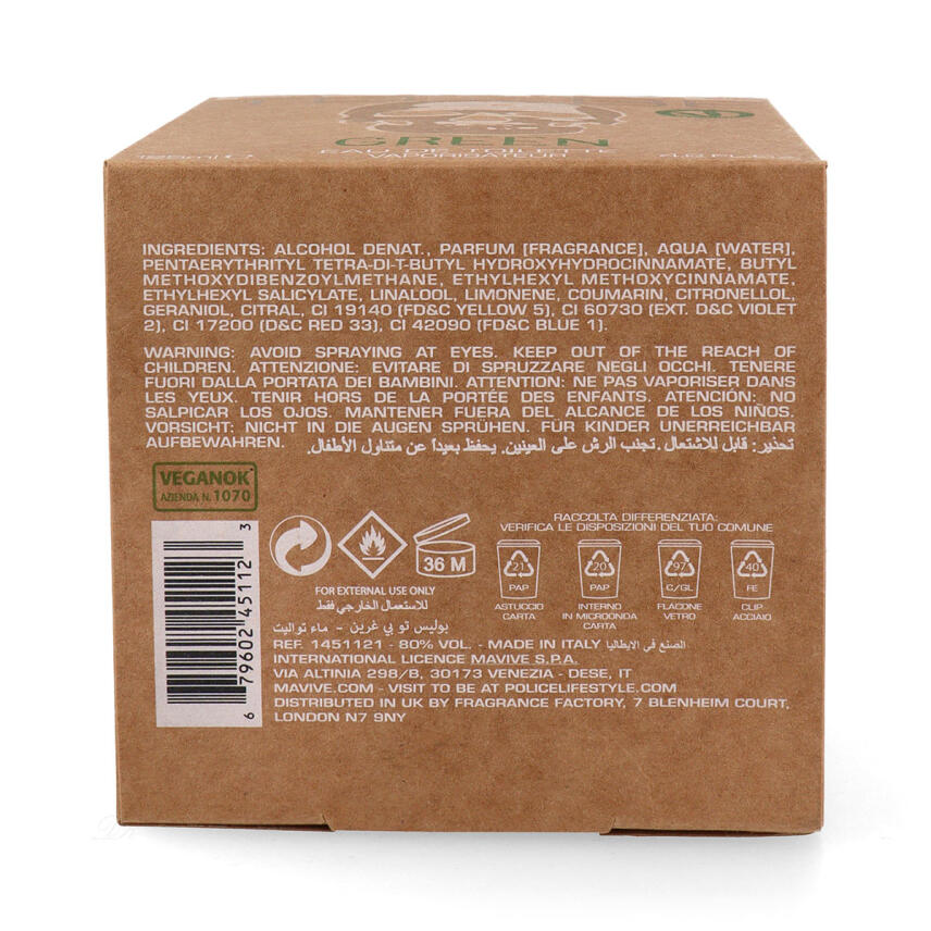 Police To Be Green Eau de Toilette Unisex 125ml vapo